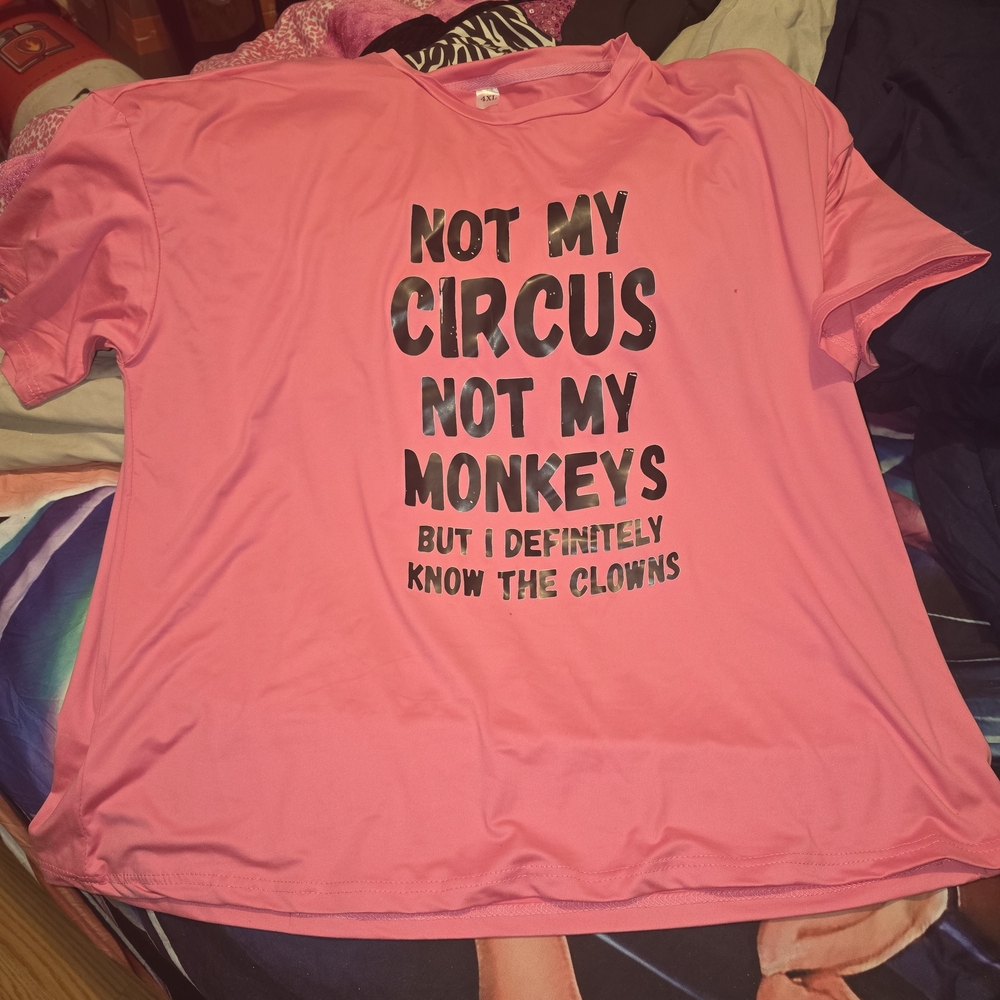 Pink Graphic T-Shirt with Bold Text